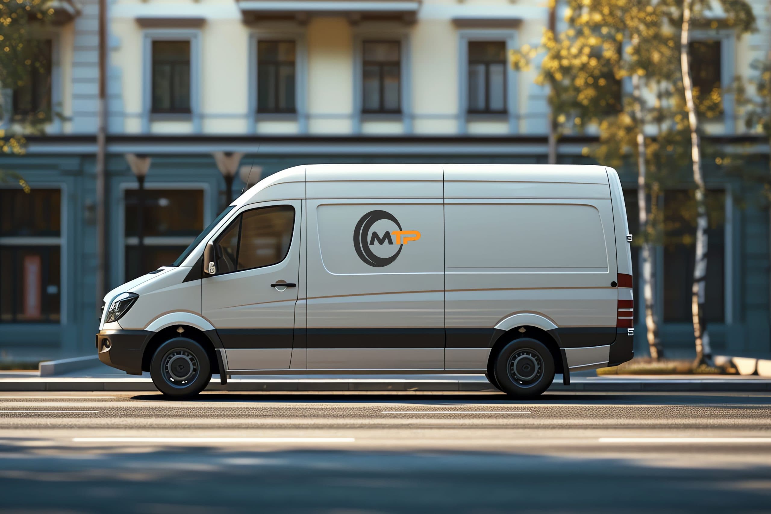 Mobile Tyre Pro branded service van with emergency tyre fitting and puncture repair livery
