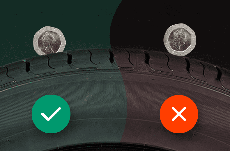 Tyre tread depth, UK law and tyre safety checks